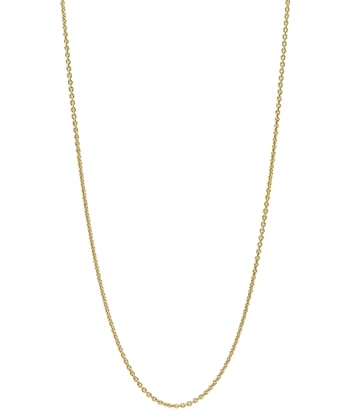 Forgyldt rund anker kæde bredde 40mm 45+3cm 